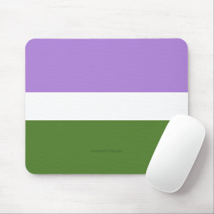 SlipperyJoe's Genderqueer Pride Flag colours Non-b Mouse Mat