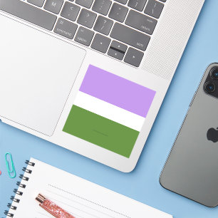 SlipperyJoe's genderqueer pride flag lavender blen