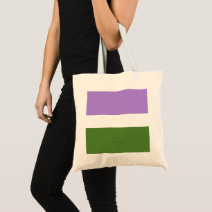 SlipperyJoe's genderqueer pride flag lavender blen Tote Bag