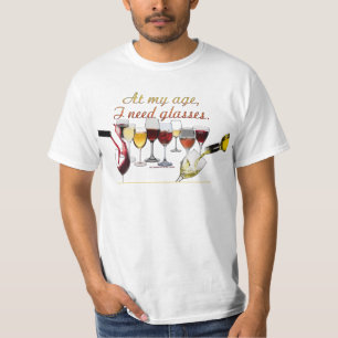 SlipperyJoe's Glasses fermented grapes wine pourin T-Shirt