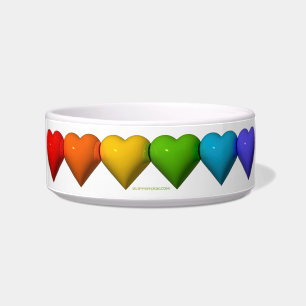 SlipperyJoe's glossy 3D heart shapes glyphs create Bowl