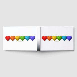 SlipperyJoe's glossy 3D heart shapes glyphs create Guest Book