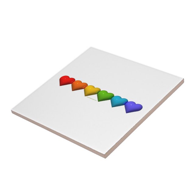 SlipperyJoe's glossy 3D heart shapes glyphs create Tile (Side)