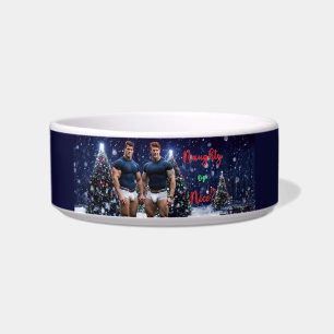 SlipperyJoe's glowing Christmas trees two muscular Bowl