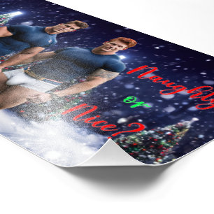 SlipperyJoe's glowing Christmas trees two muscular Photo Print