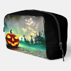 SlipperyJoe's glowing jack‑o’-lantern Halloween wa Dopp Kit