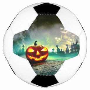 SlipperyJoe's glowing jack‑o’-lantern Halloween wa Football