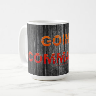 SlipperyJoe's Going Commando bold red orange lette Coffee Mug