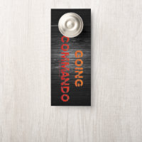 SlipperyJoe's Going Commando bold red orange lette