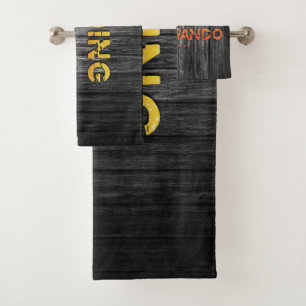 SlipperyJoe's going commando dive-bar energy grit Bath Towel Set
