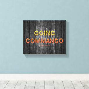 SlipperyJoe's going commando dive-bar energy grit Canvas Print