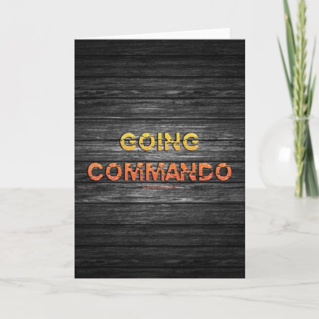SlipperyJoe's going commando dive-bar energy grit  Card (Front)