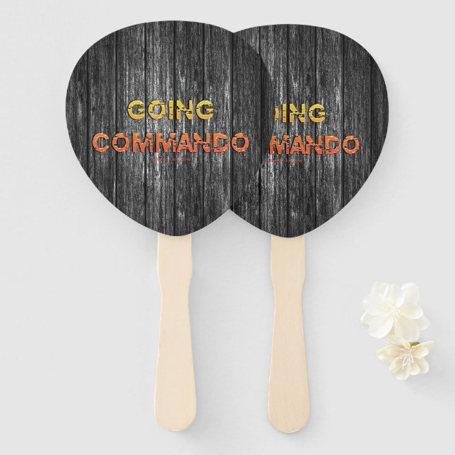 SlipperyJoe's going commando dive-bar energy grit  Hand Fan (Front and Back)