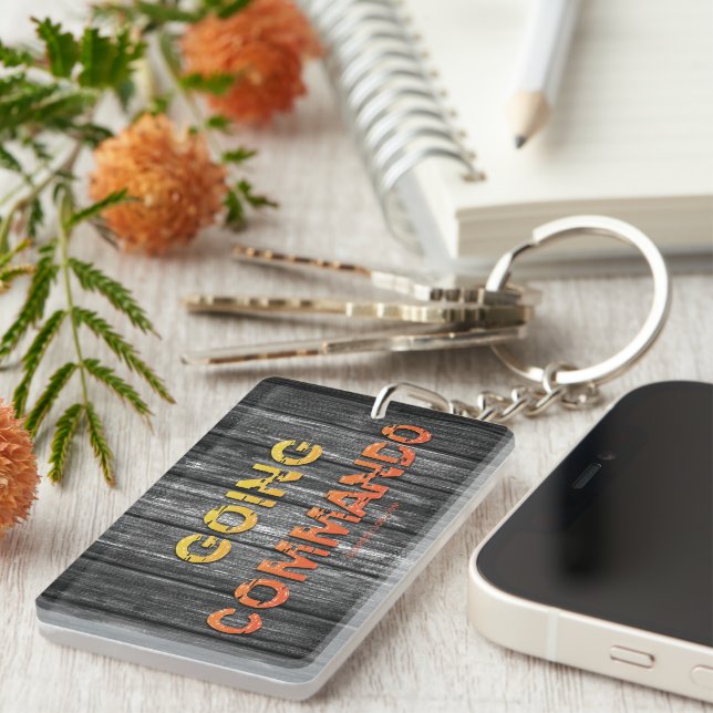 SlipperyJoe's going commando dive-bar energy grit  Key Ring (Front Right)