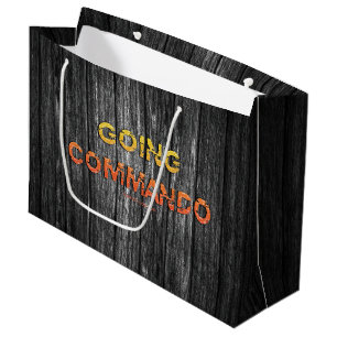 SlipperyJoe's going commando dive-bar energy grit Large Gift Bag
