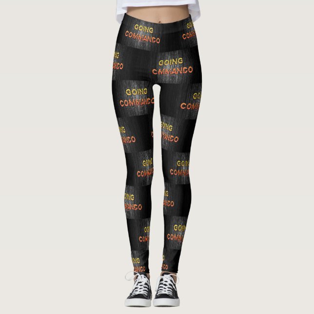 SlipperyJoe's going commando dive-bar energy grit  Leggings (Front)