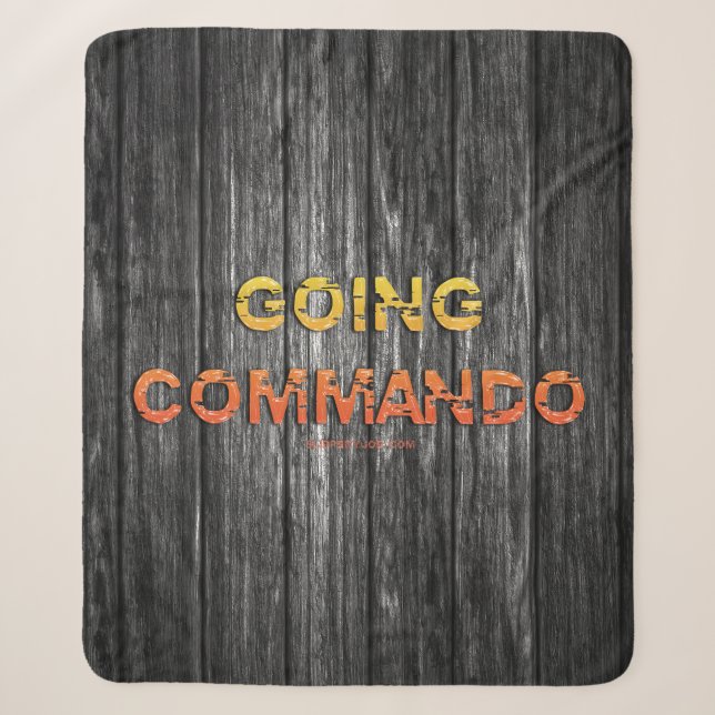 SlipperyJoe's going commando dive-bar energy grit  Sherpa Blanket (Front)