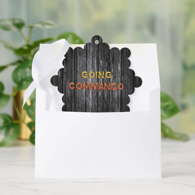 SlipperyJoe's going commando dive-bar energy grit  Tree Decoration Card (Envelope)
