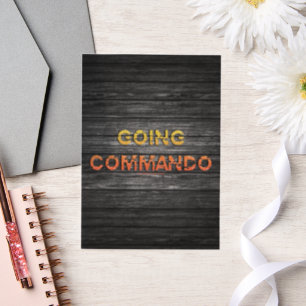 SlipperyJoe's going commando dive-bar energy grit Vellum Invitations