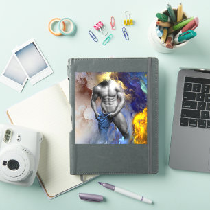 SlipperyJoe's grayscale muscular man physique yell