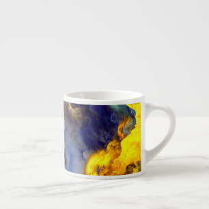 SlipperyJoe's grayscale muscular man physique yell Espresso Cup