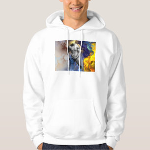 SlipperyJoe's grayscale muscular man physique yell Hoodie