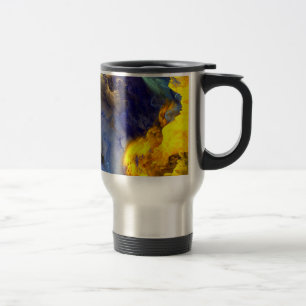SlipperyJoe's grayscale muscular man physique yell Travel Mug