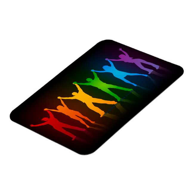 SlipperyJoe's group people holding hands forming l Magnet (Left Side)