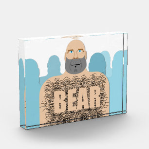 SlipperyJoe's hairy body bear body man unshaven ca Photo Block