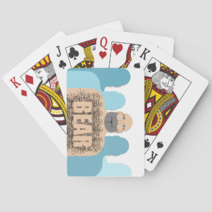 SlipperyJoe's hairy body bear body man unshaven ca Playing Cards