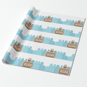 SlipperyJoe's hairy body bear body man unshaven ca Wrapping Paper