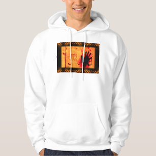 SlipperyJoe's Halloween bats grunge horror scary b Hoodie