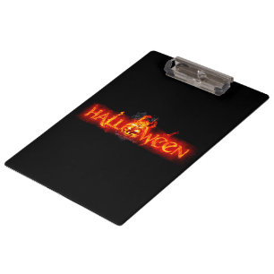 SlipperyJoe's Halloween massive fiery lettering ca Clipboard