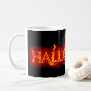 SlipperyJoe's Halloween massive fiery lettering ca Coffee Mug