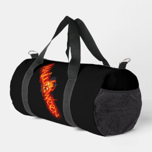 SlipperyJoe's Halloween massive fiery lettering ca Duffle Bag
