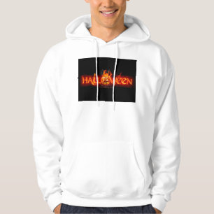 SlipperyJoe's Halloween massive fiery lettering ca Hoodie