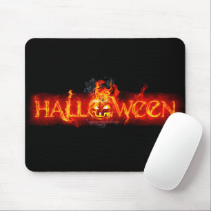 SlipperyJoe's Halloween massive fiery lettering ca Mouse Mat