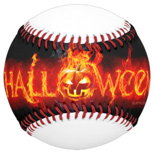 SlipperyJoe's Halloween massive fiery lettering ca Softball