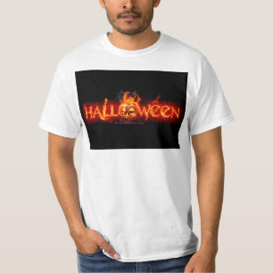 SlipperyJoe's Halloween massive fiery lettering ca T-Shirt