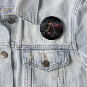 SlipperyJoe's Halloween pale vampiric figure fangs 6 Cm Round Badge