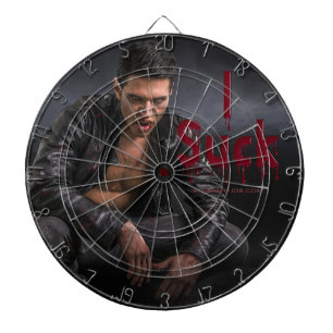SlipperyJoe's Halloween pale vampiric figure fangs Dartboard