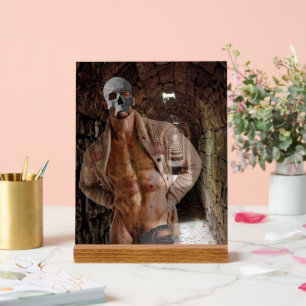 SlipperyJoe's Halloween transparent ghost-like man Acrylic Sign