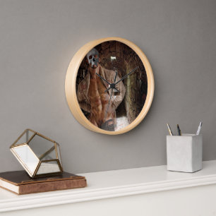SlipperyJoe's Halloween transparent ghost-like man Clock