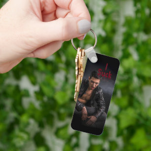 SlipperyJoe's Halloween vampire fangs suck Dracula Key Ring