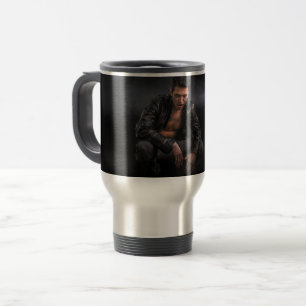 SlipperyJoe's Halloween vampire fangs suck Dracula Travel Mug