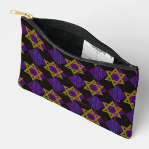 SlipperyJoe's Hanukkah-themed image golden yellow  Accessory Pouch