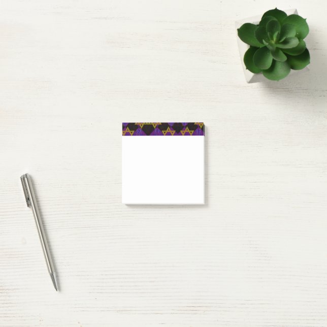 SlipperyJoe's Hanukkah-themed image golden yellow  Post-it Notes (Office)