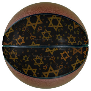SlipperyJoe's Hanukkah-themed Star David artistic Basketball