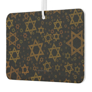 SlipperyJoe's Hanukkah-themed Star David artistic Car Air Freshener