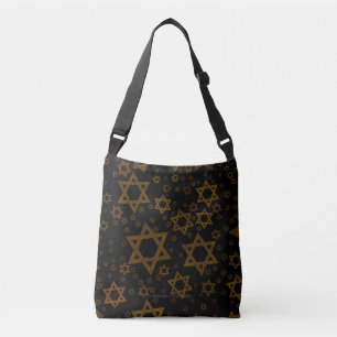 SlipperyJoe's Hanukkah-themed Star David artistic Crossbody Bag